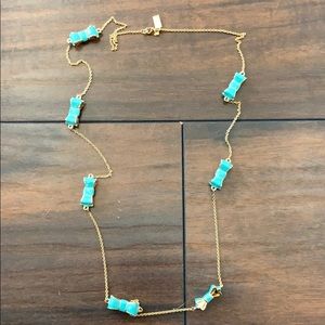 Kate Spade Blue Bow Necklace